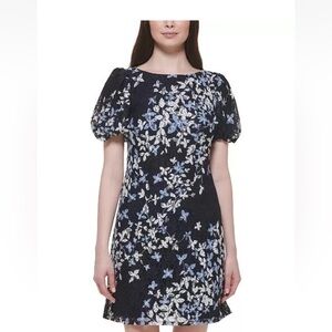 Jessica Howard Navy and White Floral Mini Dress